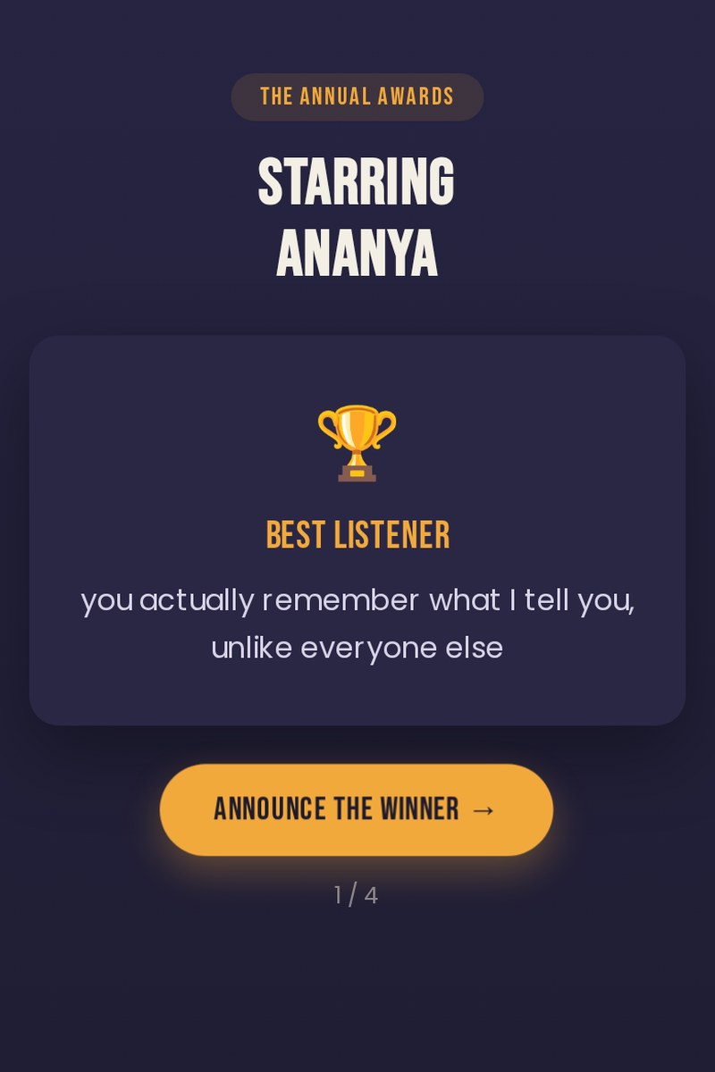 Friendship Awards