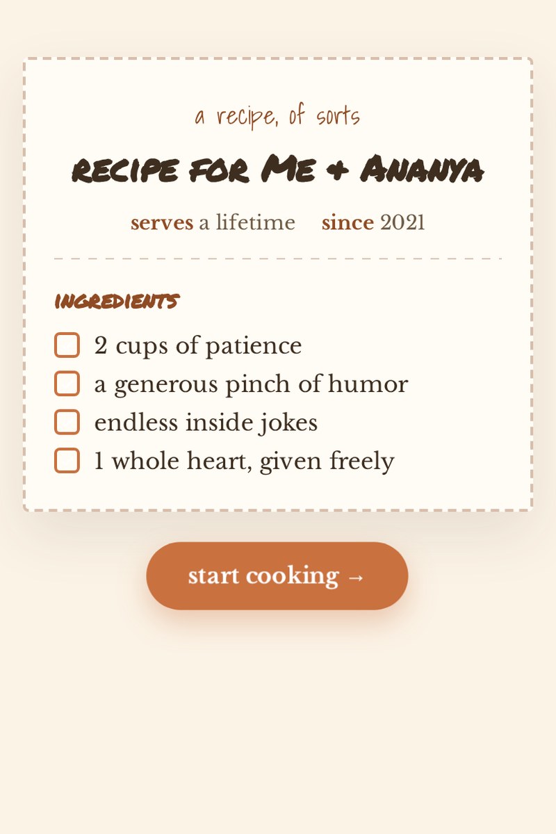 Recipe For Us