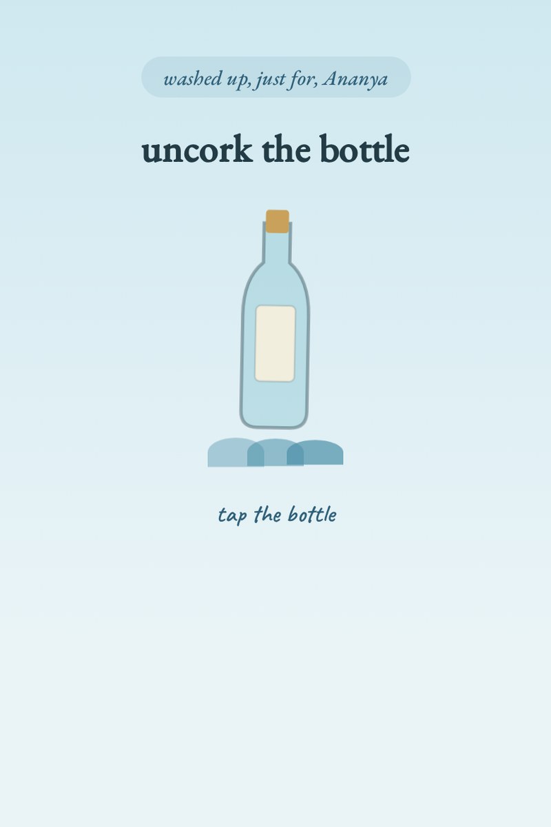 Message in a Bottle