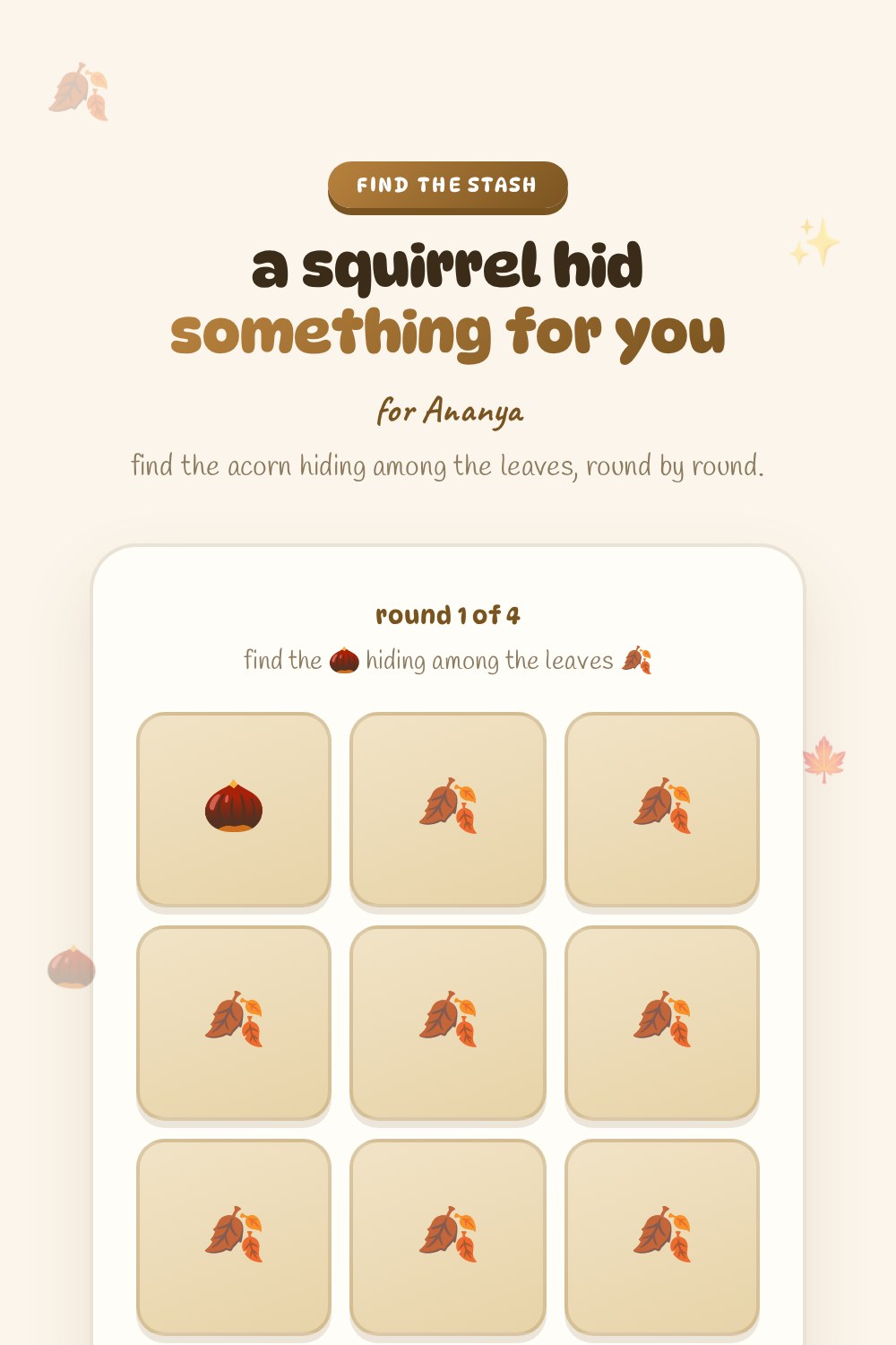 Squirrel Stash